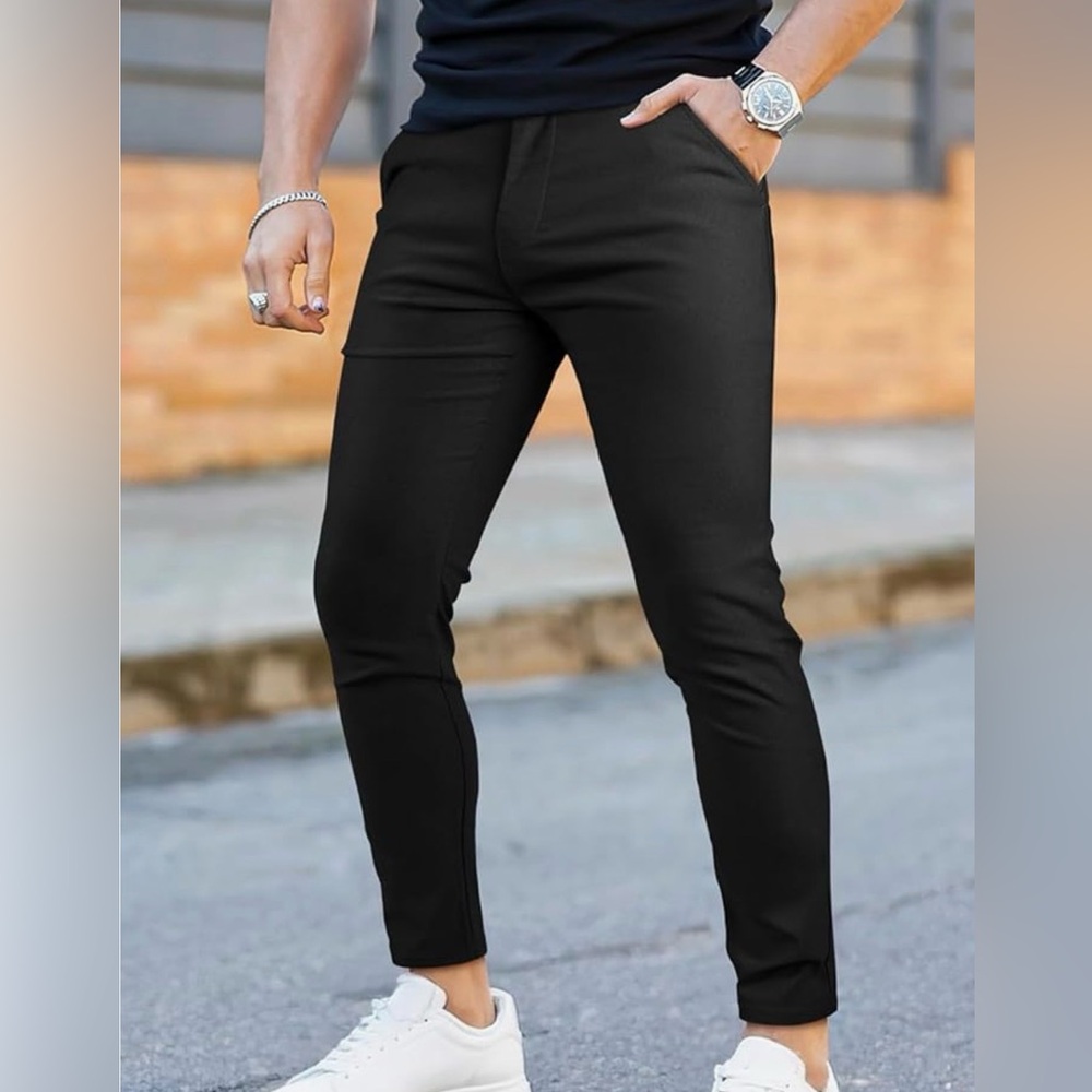 Men's Black Jeans Gingtto‎ size 34W 28L